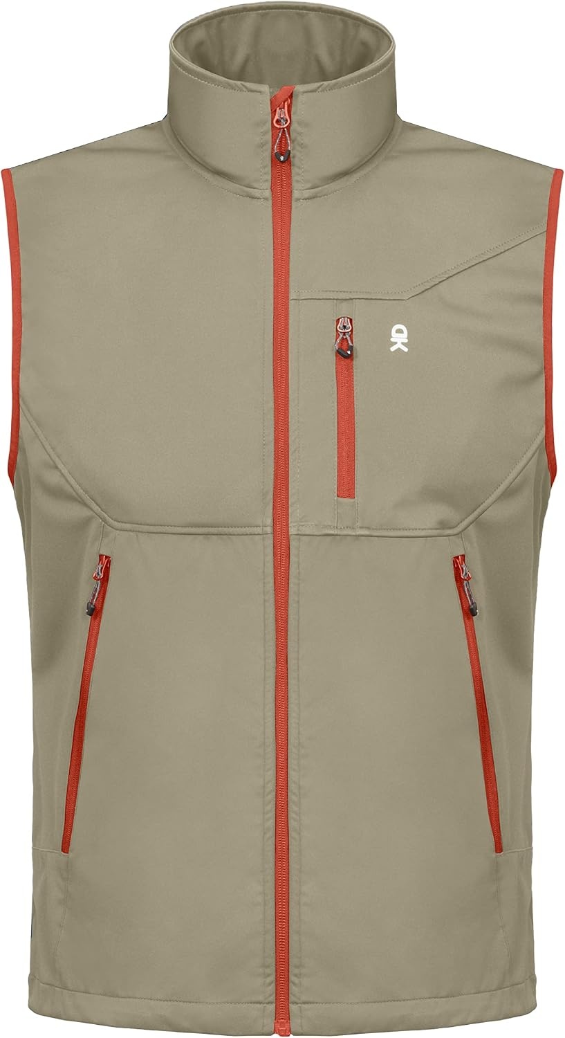 image:imageLittle Donkey Andy Mens Lightweight Golf Vest OuterwearKhaki