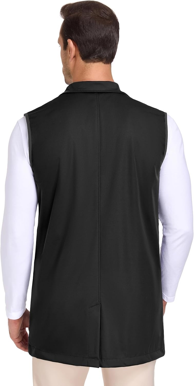 image:imageLittle Donkey Andy Mens Lightweight Golf Vest OuterwearLong Coatblack