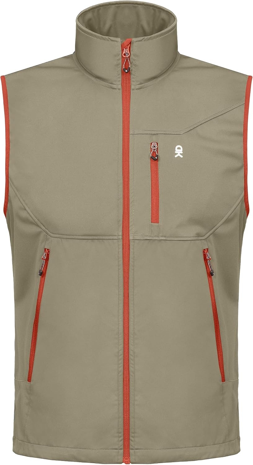 image:imageLittle Donkey Andy Mens Lightweight Golf Vest OuterwearNatural Khaki