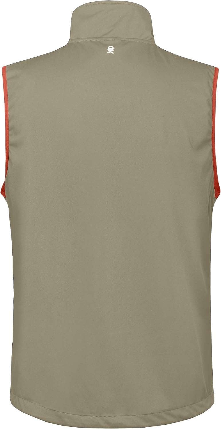 image:imageLittle Donkey Andy Mens Lightweight Golf Vest OuterwearNatural Khaki