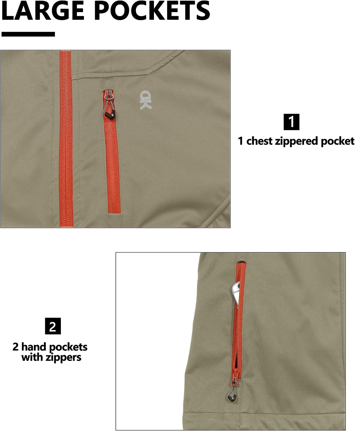image:imageLittle Donkey Andy Mens Lightweight Golf Vest OuterwearNatural Khaki
