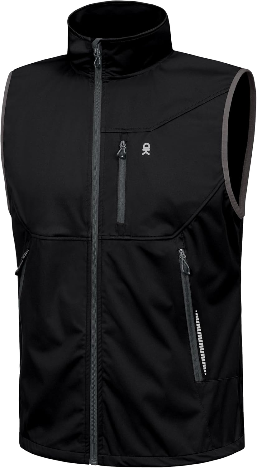 image:imageLittle Donkey Andy Mens Lightweight Golf Vest OuterwearReflective Black