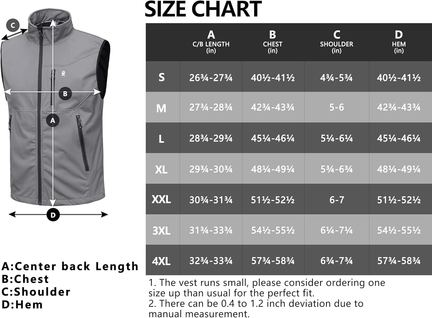 image:imageLittle Donkey Andy Mens Lightweight Golf Vest OuterwearReflective Gray