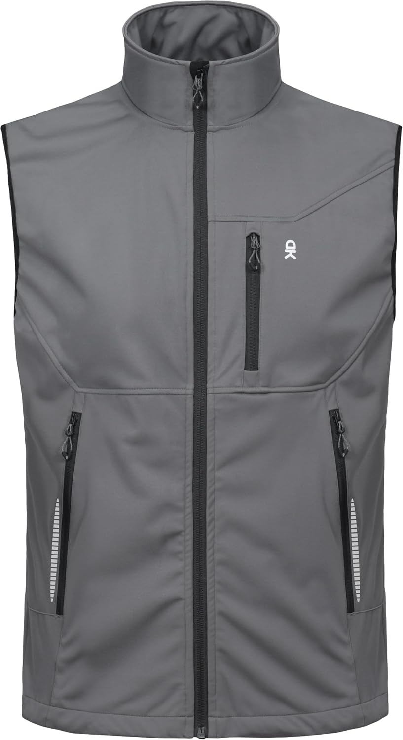 image:imageLittle Donkey Andy Mens Lightweight Golf Vest OuterwearReflective Gray