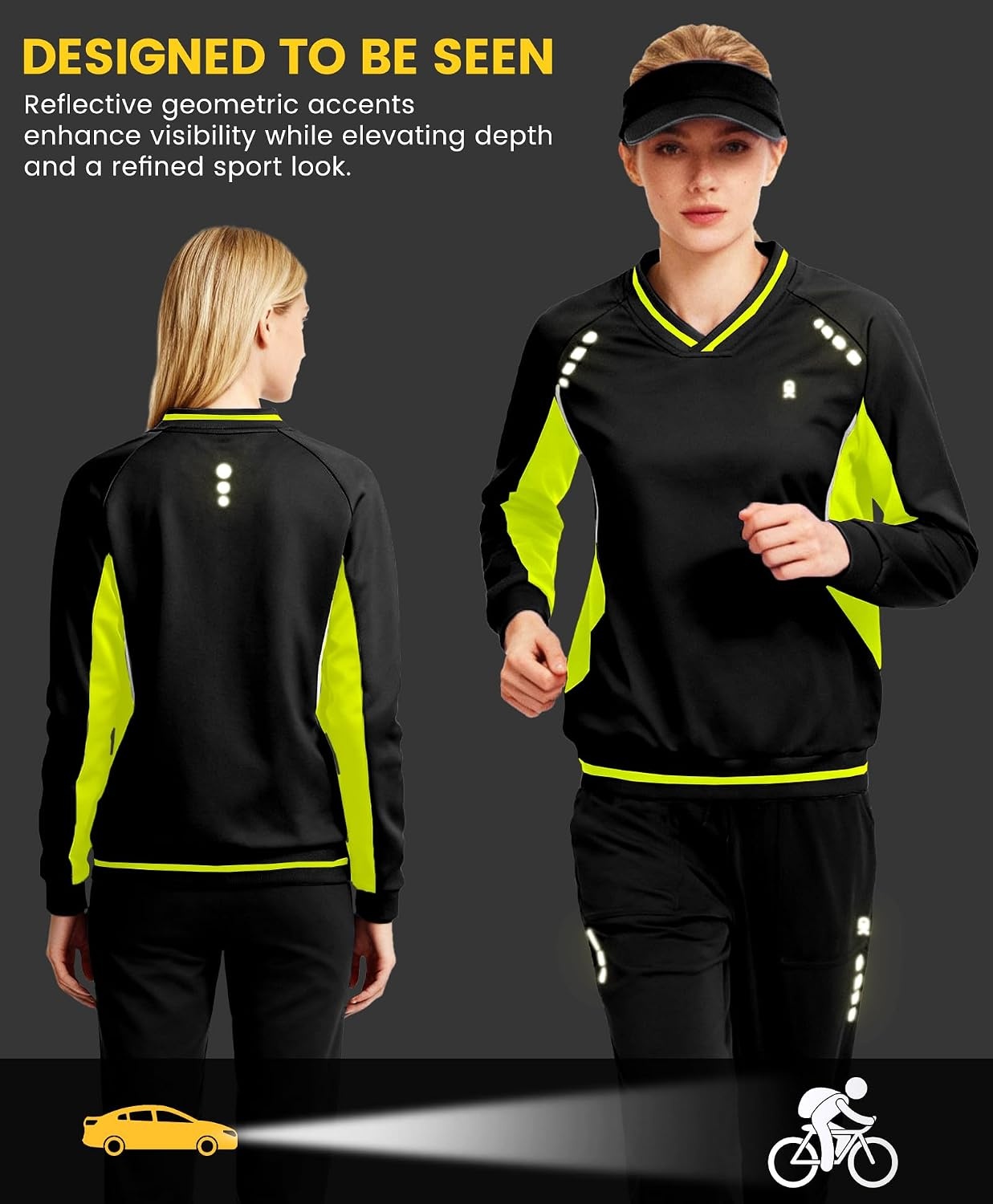 image:imageLittle Donkey Andy Womens Tracksuit 2 Piece Sweatsuit V Neck Pullover SetBlackgreen
