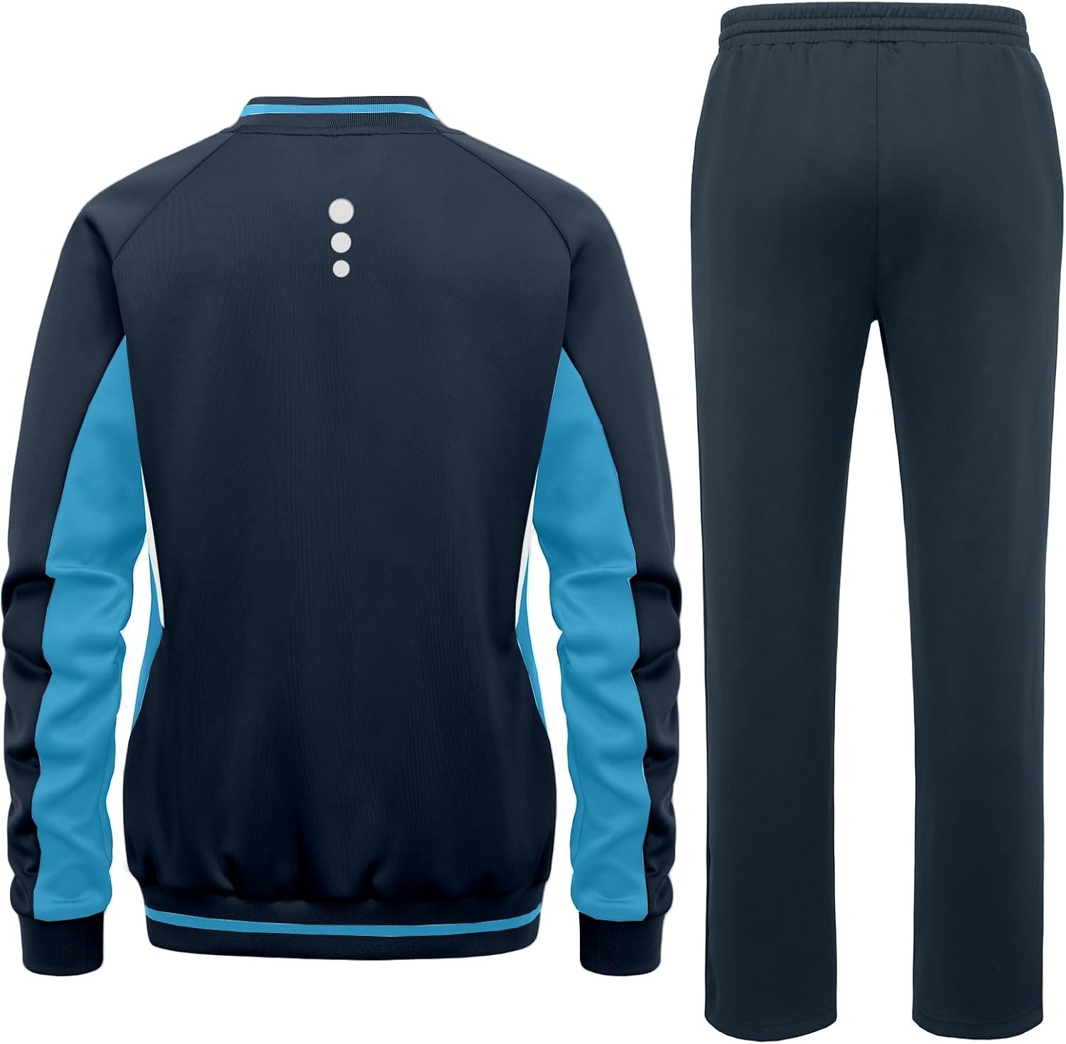 image:imageLittle Donkey Andy Womens Tracksuit 2 Piece Sweatsuit V Neck Pullover SetNavylight Blue