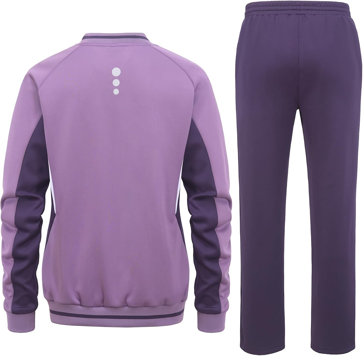 image:imageLittle Donkey Andy Womens Tracksuit 2 Piece Sweatsuit V Neck Pullover SetPurple
