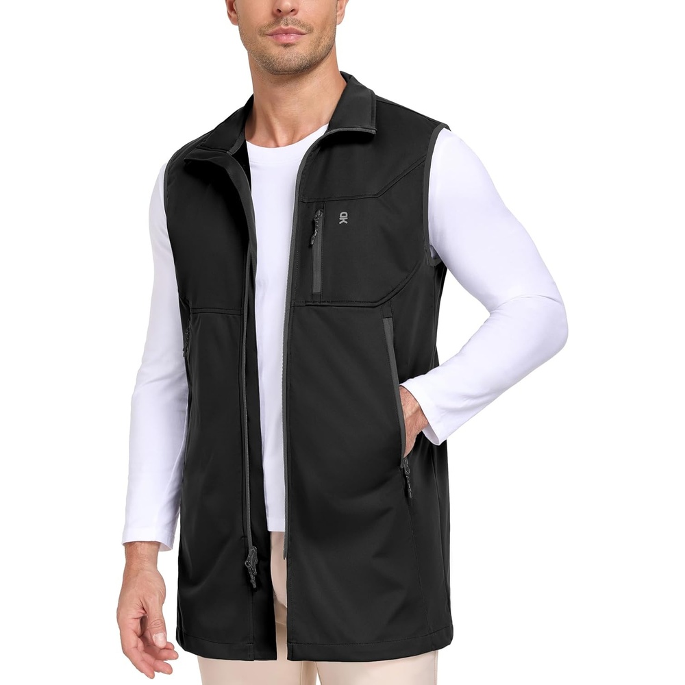image:imageLittle Donkey Andy Mens Lightweight Golf Vest OuterwearLong Coatblack