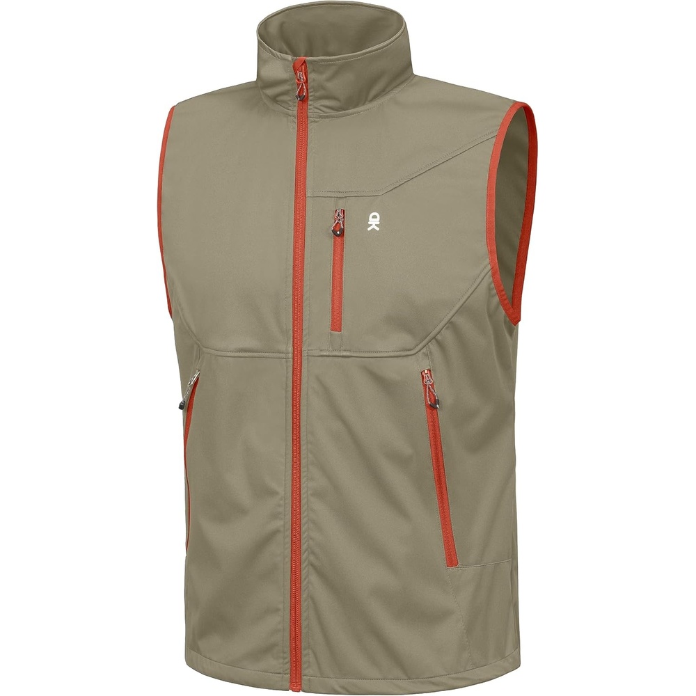 image:imageLittle Donkey Andy Mens Lightweight Golf Vest OuterwearNatural Khaki