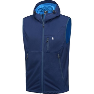 Little Donkey Andy Men’s Lightweight Golf Vest Outerwear(Hooded Blue)