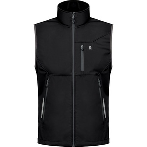 Little Donkey Andy Men’s Lightweight Golf Vest Outerwear(Reflective Black)