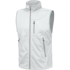 Little Donkey Andy Men’s Lightweight Golf Vest Outerwear(White)